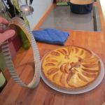 Roasted Pear Tart Almond Crust @ProvenceCook