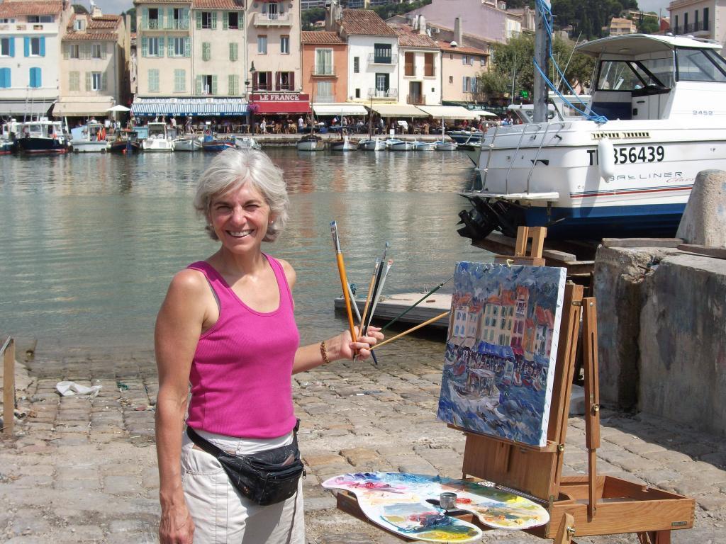 Jill Steenhuis at Easel Cassis #Artist #Provence