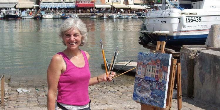 Jill Steenhuis at Easel Cassis #Artist #Provence