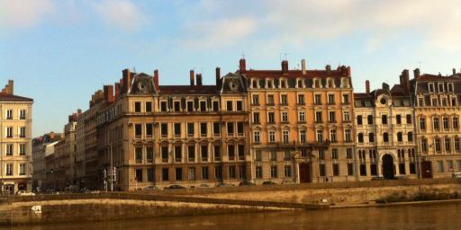 Lyon View from the bank of the Rhone @bfblogger2013