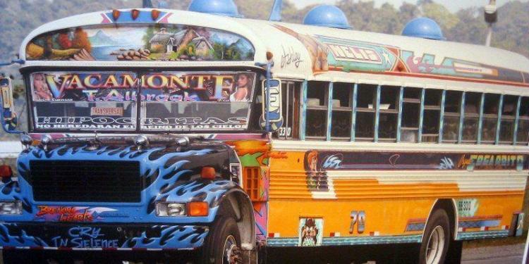 Michel Brombeck Photos diablos rojos Panamanian Buses