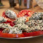 Tomatoes with Bruccio quenelles Tomatoes with Bruccio quenelles