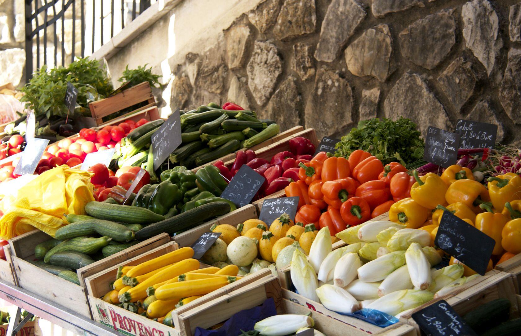 Vegetables Market Day Cotignac Cotignac Var Provence 