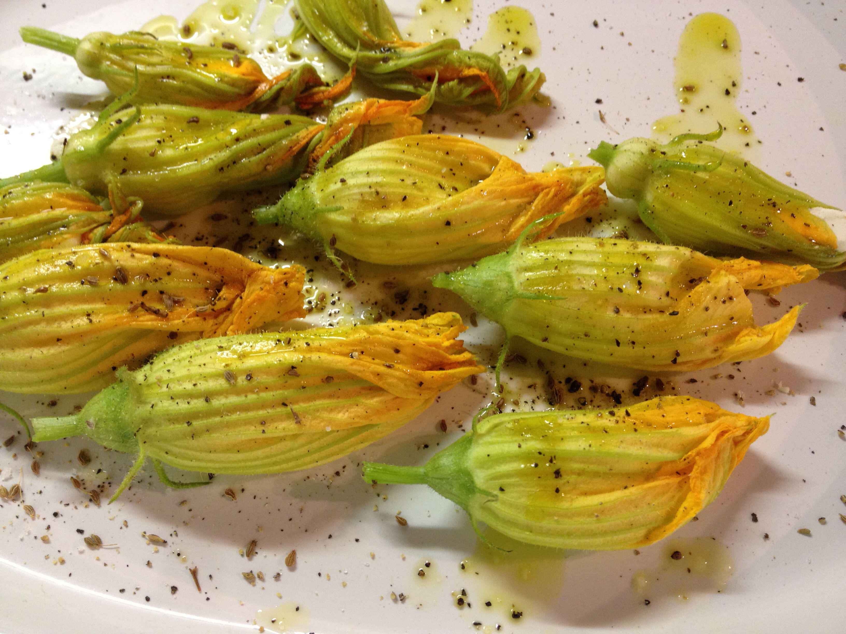 Stuffed Zucchini Blossoms @ElizabethBard Recipe