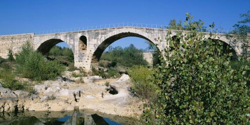 The 1st century Pont Julien in the Luberon Provence