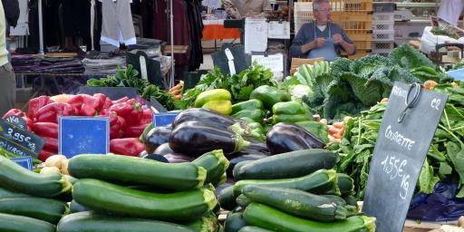 Zucchini at St Tropez Market @PerfProvence