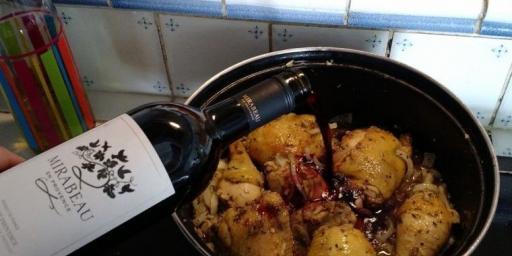 Coq au vin Recipe @MirabeauWine