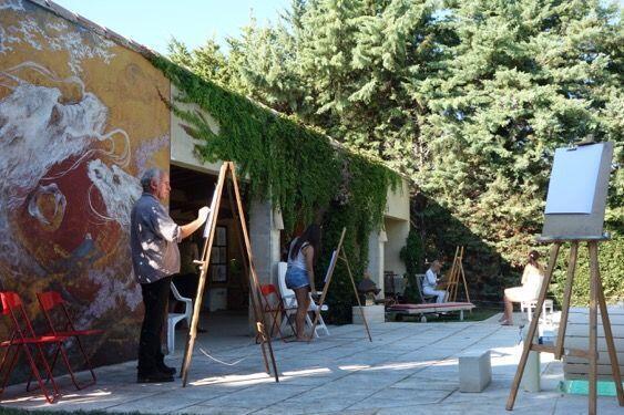 Jill Douglas artist painting @AtelierFourwinds