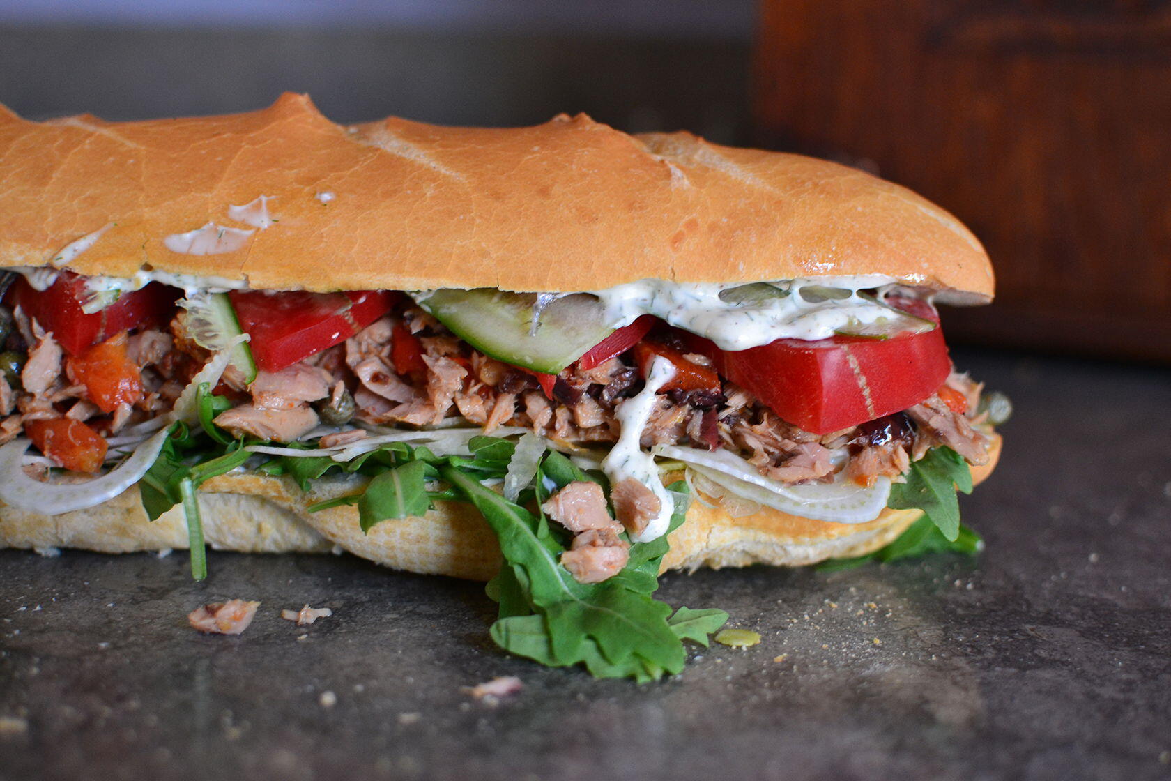 A Nicoise Classic Pan Bagnat - Perfectly Provence