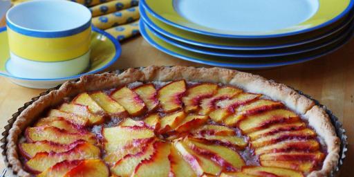 Peach Frangipane Tart #TastesofProvence @CocoaandLavender