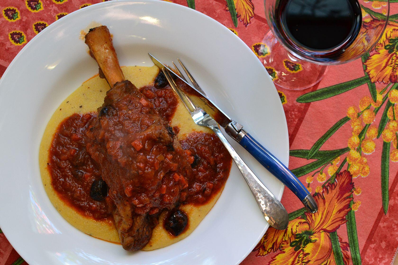 Braised Lamb Shank provencal lamb shanks #TastesofProvence @CocoaandLavender