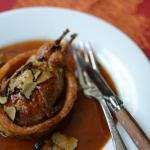 quail in sarcophagus #TastesofProvence @CocoaandLavender quail in sarcophagus #TastesofProvence @CocoaandLavender