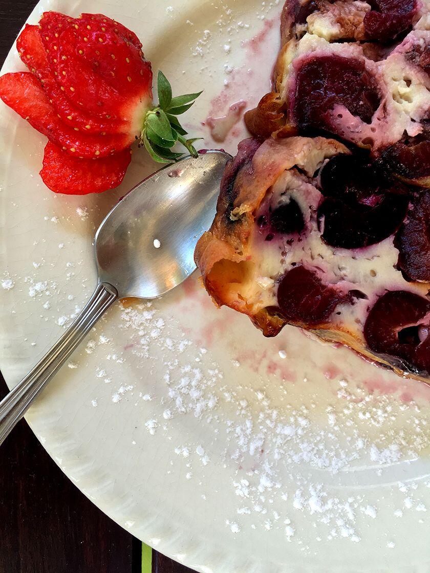 Bliss Travels Recipe Cherry clafoutis @PerfProvence