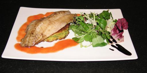 Sea Bream Fillet Dorade Courgette Pancake Recipe @MasdAugustine