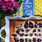 Clafoutis Cérises Noires Black Cherry Clafoutis @CocoaandLavender