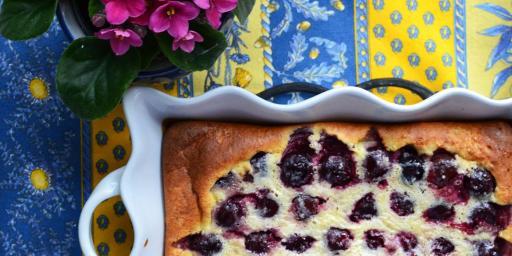 Clafoutis Cérises Noires Black Cherry Clafoutis @CocoaandLavender