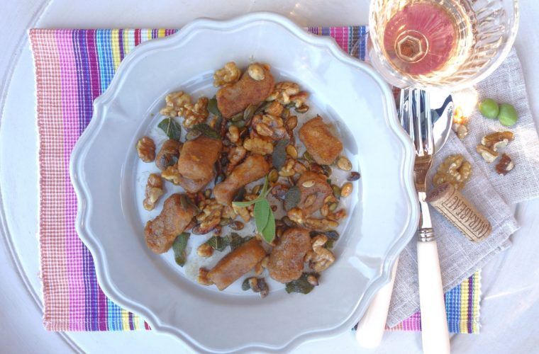 Sweet Potato Gnocchi with Sage, Walnut and Pumpkin Seed Butter @MirabeauWine #TastesofProvence