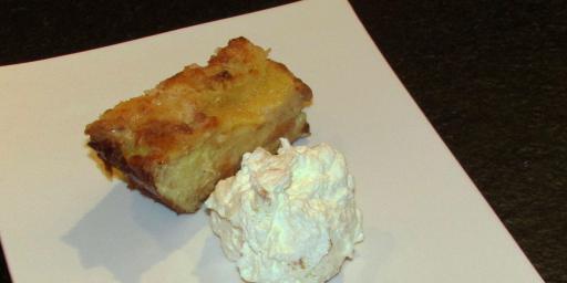 Sweet Brioche Pudding Passion Fruit Cream @Masdaugustine