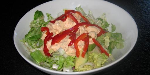 Red Pepper Summer Chicken Salad @Masdaugustine