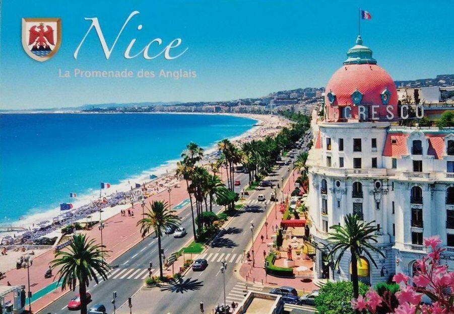 Old postcard Hotel Negresco #Nice06 #FrenchRiviera @ChiaraOrlandi @ToursofNice