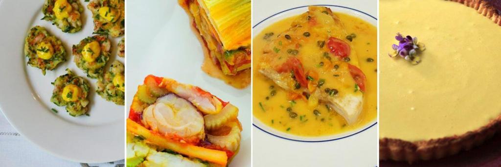 Dinner menu seafood based @CocoaandLavender #TastesofProvence