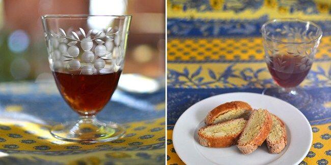 Provencal Christmas Vin Cuit and croquants
