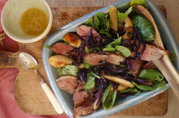 Duck Breast and Roasted Pear Salad