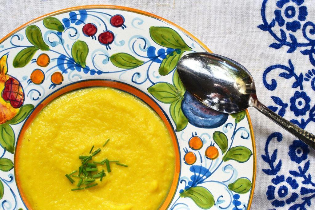 Cocoa and Lavender Cauliflower saffron soup