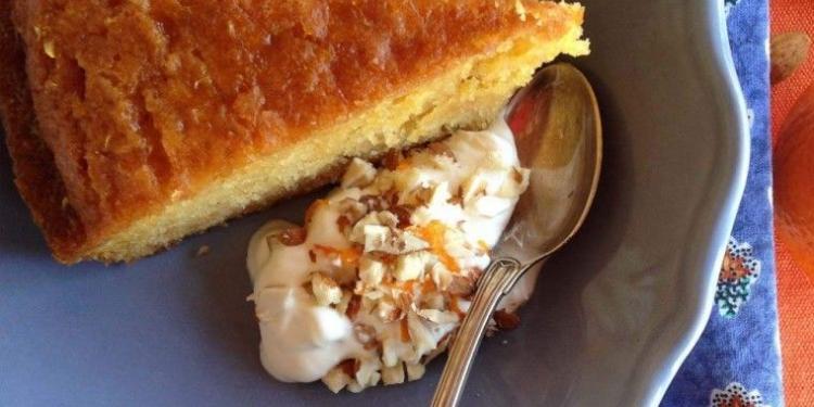 Mandarin Cardamon infused Almond Cake
