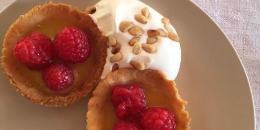 Raspberry Tart with Almond Crust