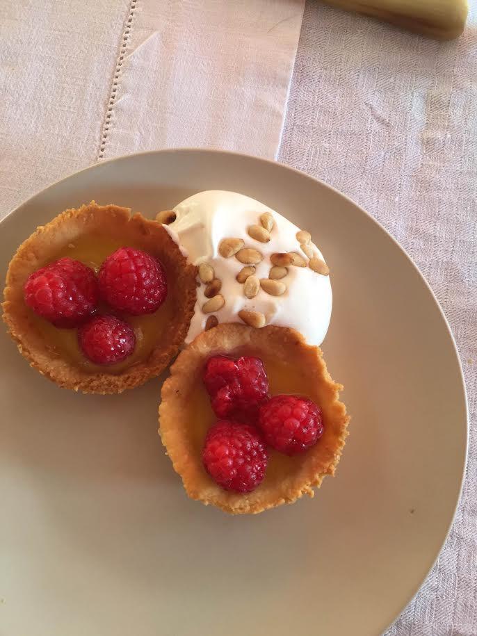 Raspberry Tart with Almond Crust