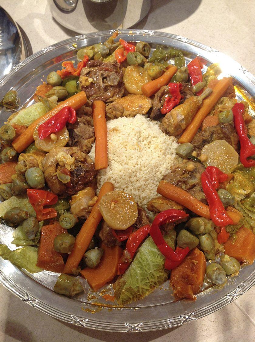 Lamb and Chicken Couscous a Traditional Moroccan Recipe - Perfectly ...