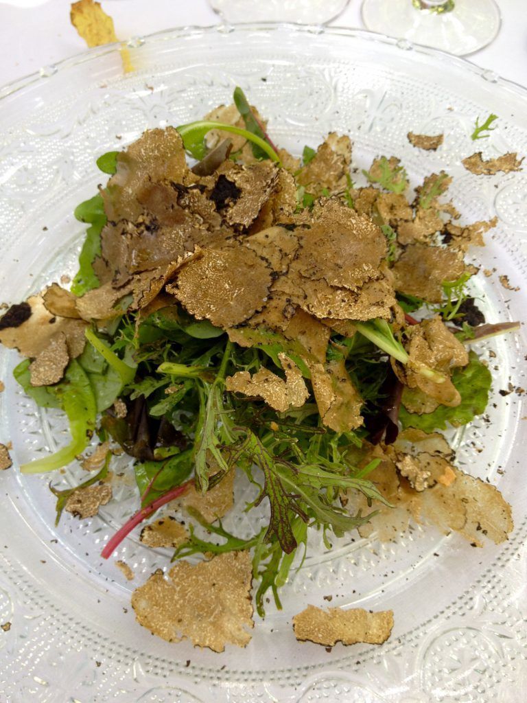 Truffle salad La Columbe d'or St Paul de Vence @CelinaLafuenteDeLavotha