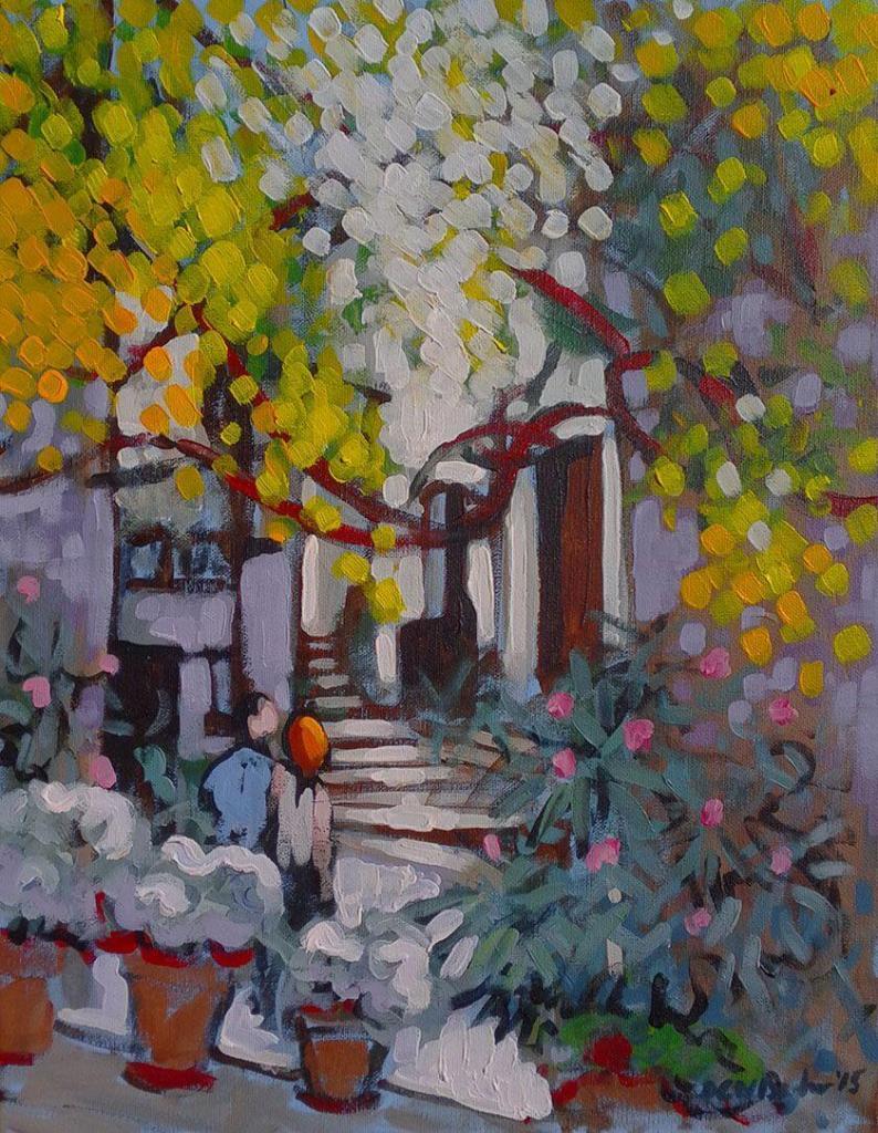 Provence Scenes Painting Sessions Lacoste Street Duncan Barker
