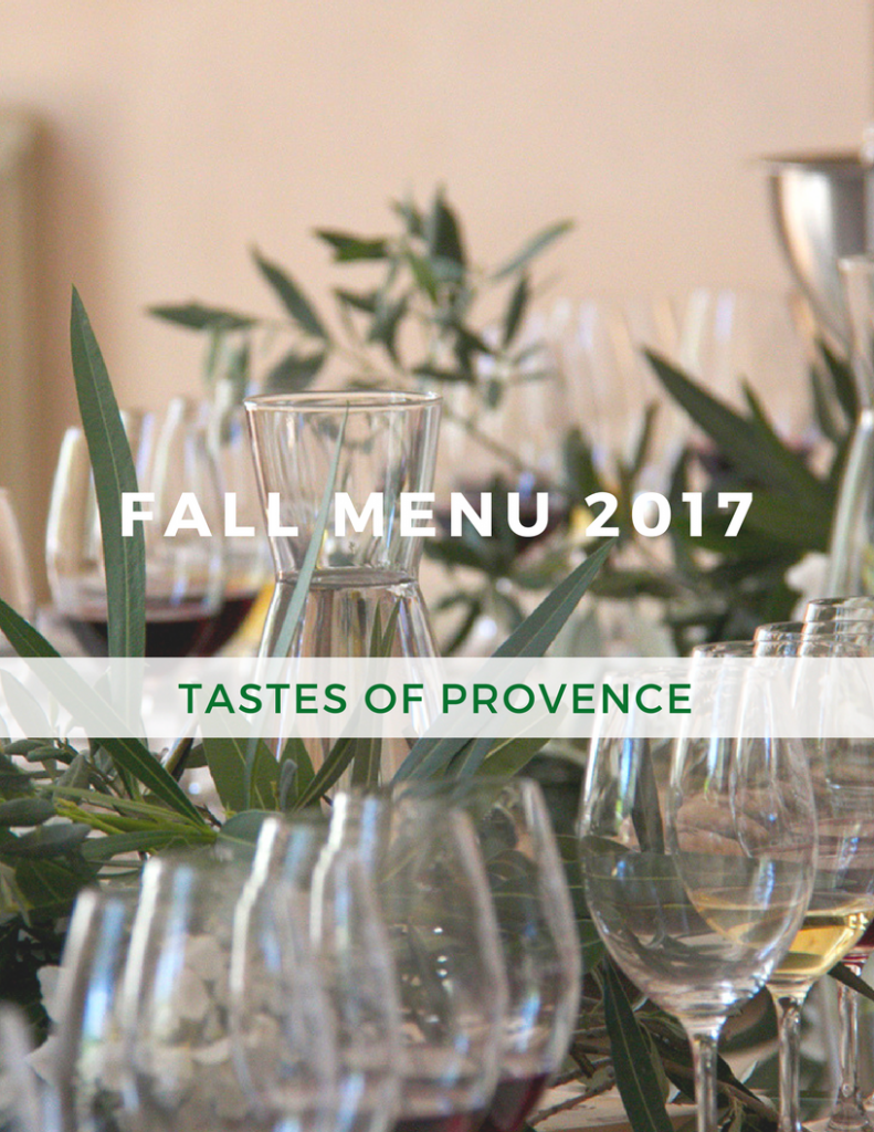 Fall Diner Party Menu Provence