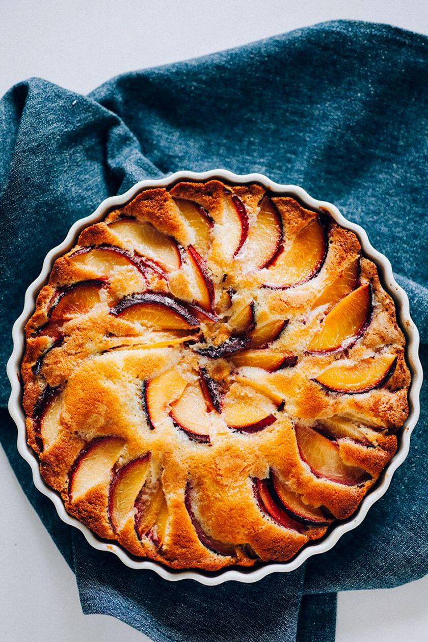 Tarte aux Prunes - Prune Plum Tart Dessert for Fall - Perfectly Provence