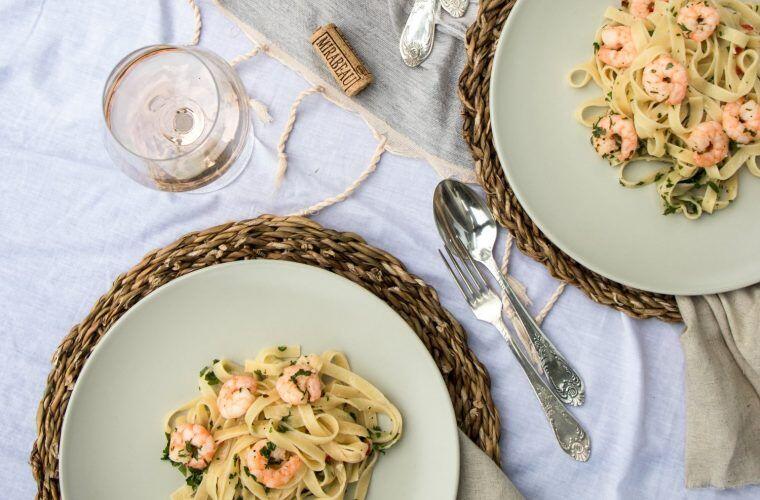 Prawn Rosé Linguine Recipe Mirabeau Wine