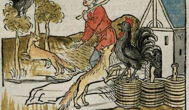 Renart Chantecler Foxes Roosters