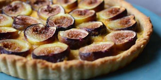 Fig Tart Orange Flower Custard