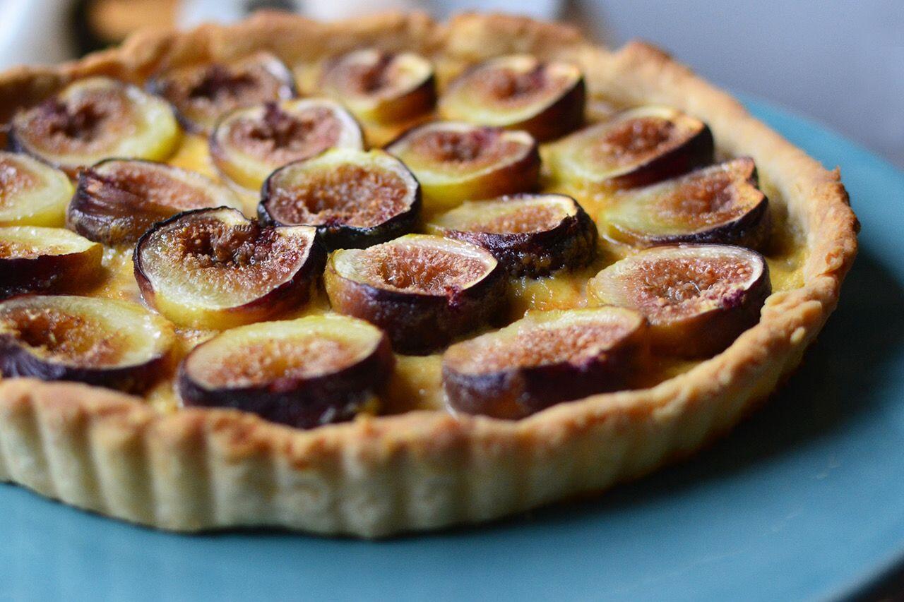 When Life Gives You Figs Make a Fig Tart with Orange Flower Custard