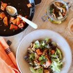 Mushroom Roast Pumpkin Salad @MirabeauWine
