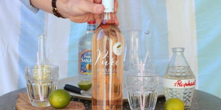 Rosé Margarita Cocktails