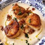 Seared Sea Scallops Cauliflower Purée