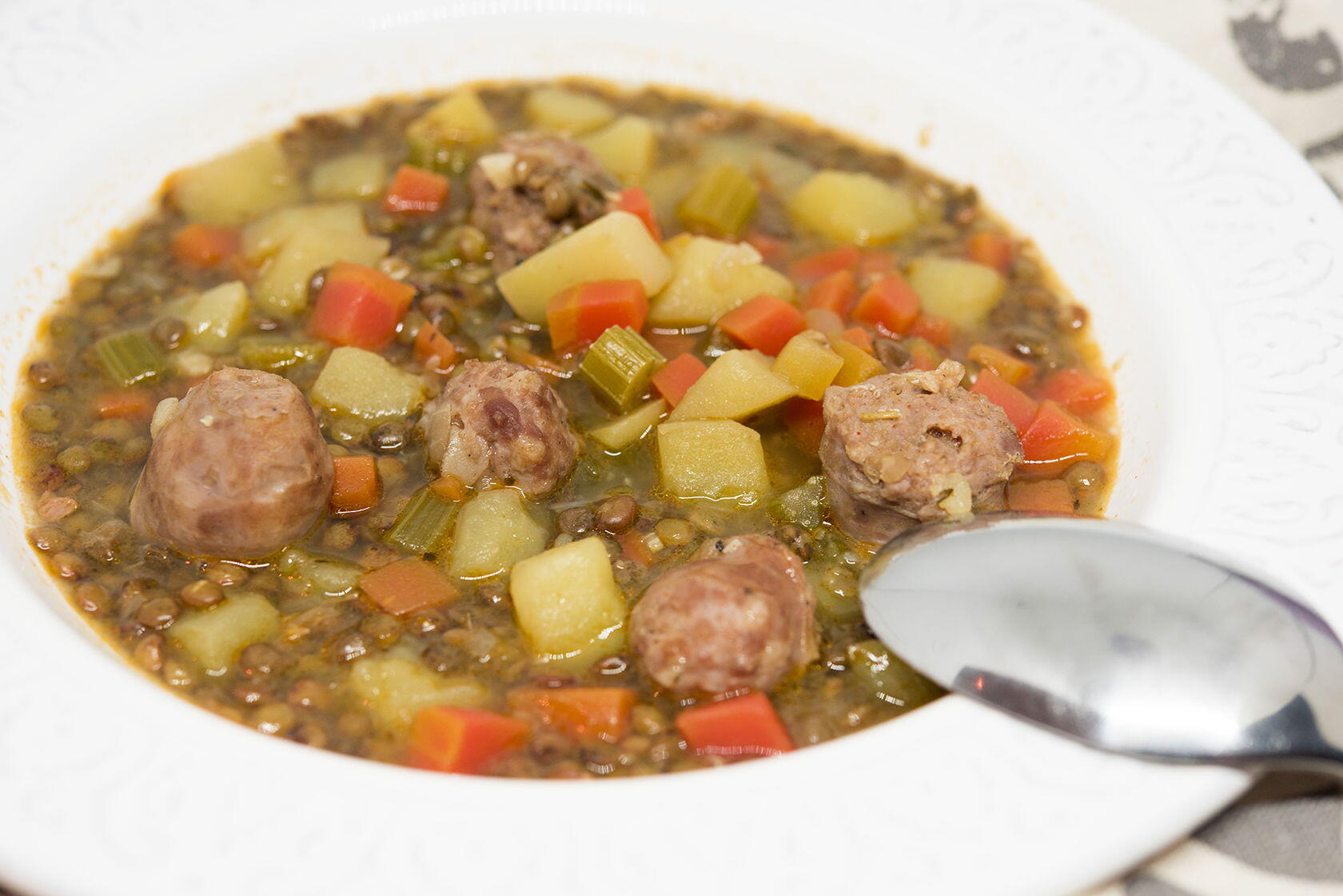 Lentil Sausage Sweet Paprika Soup Cook'n with Class