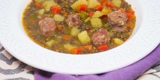 Lentil Sausage Sweet Paprika Soup Cook'n with Class