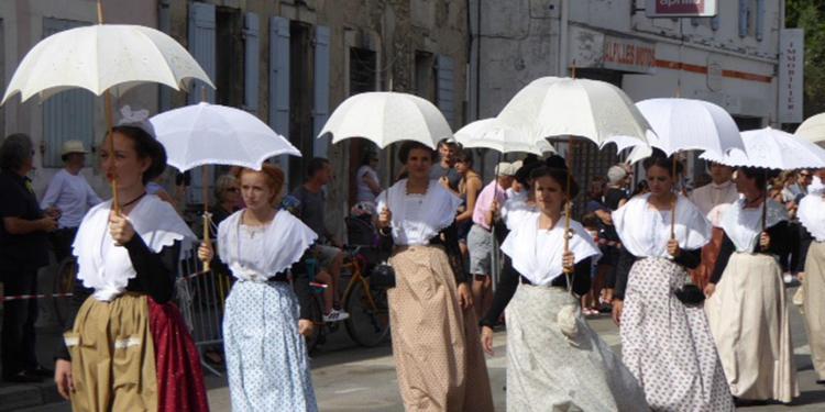 Locals parading traditional dress Provence Retirement Home Gayle Padgett
