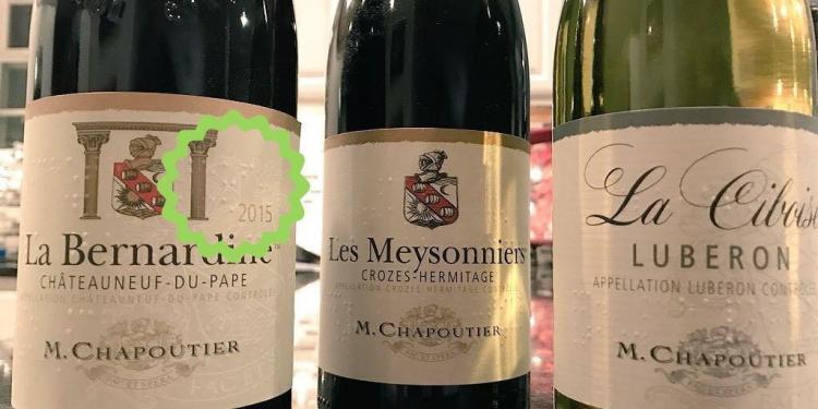 Winemaker Chapoutier Braille Wine Labels