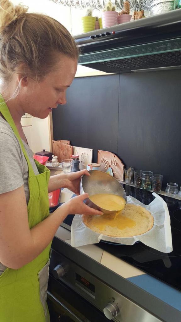 French Immersion Cooking Class Dessert in Progress