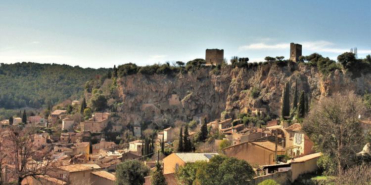 Provence Living Cotignac view from below