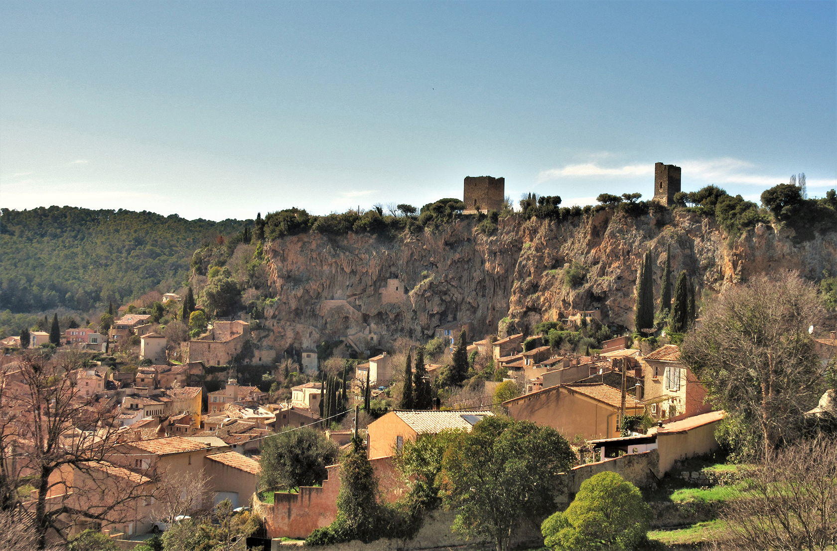 Provence Living Cotignac view from below